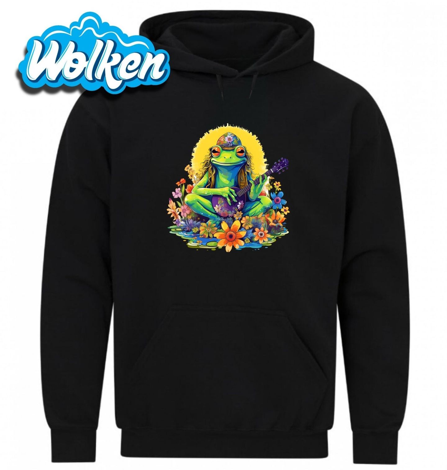 Mikina Hippie Žába s Mandolínou.jpg