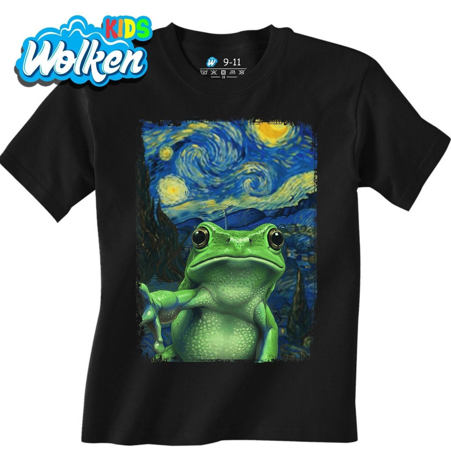 Dětské tričko Rosnička zelená ve Hvězdné noci.jpg