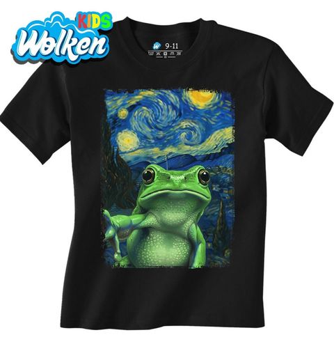 Obrázek produktu Dětské tričko Rosnička zelená ve Hvězdné noci