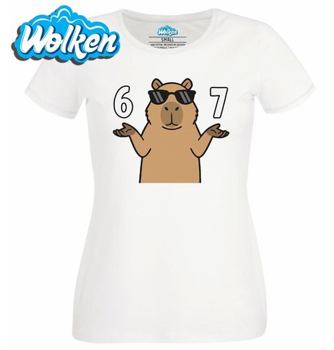 Obrázek produktu Dámské tričko Kapybara 67 Six Seven Meme