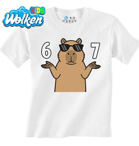 Obrázek produktu Dětské tričko Kapybara 67 Six Seven Meme