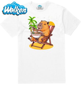 Pánské tričko  Kapybara Ramen na Pláži.jpg