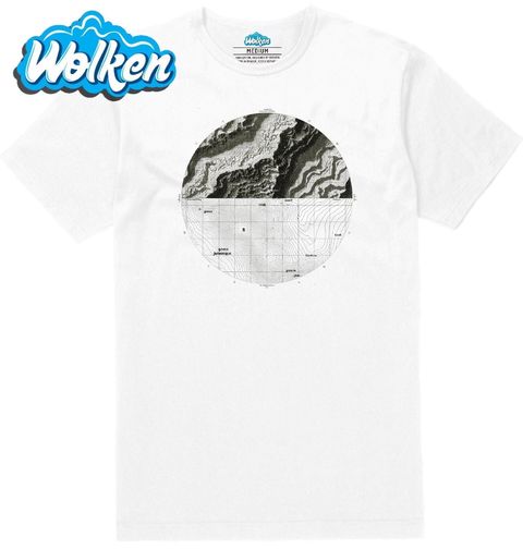 Obrázek produktu Pánské tričko Topografická Mapa Typy Hornin