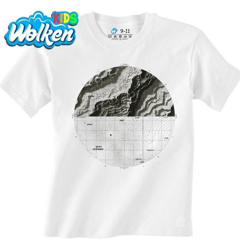 Obrázek produktu Dětské tričko Topografická Mapa Typy Hornin