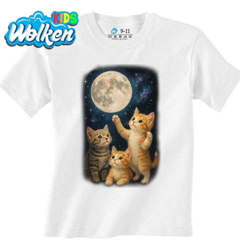 Obrázek produktu Dětské tričko Hravá Koťata při Úplňku