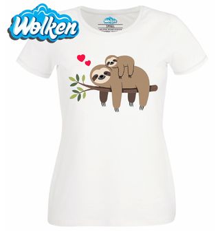 Dámské tričko  Spící Lenochod s Mládětem.jpg