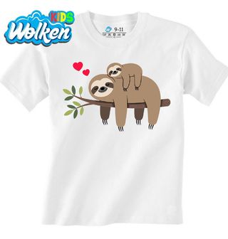 Dětské tričko Spící Lenochod s Mládětem.jpg