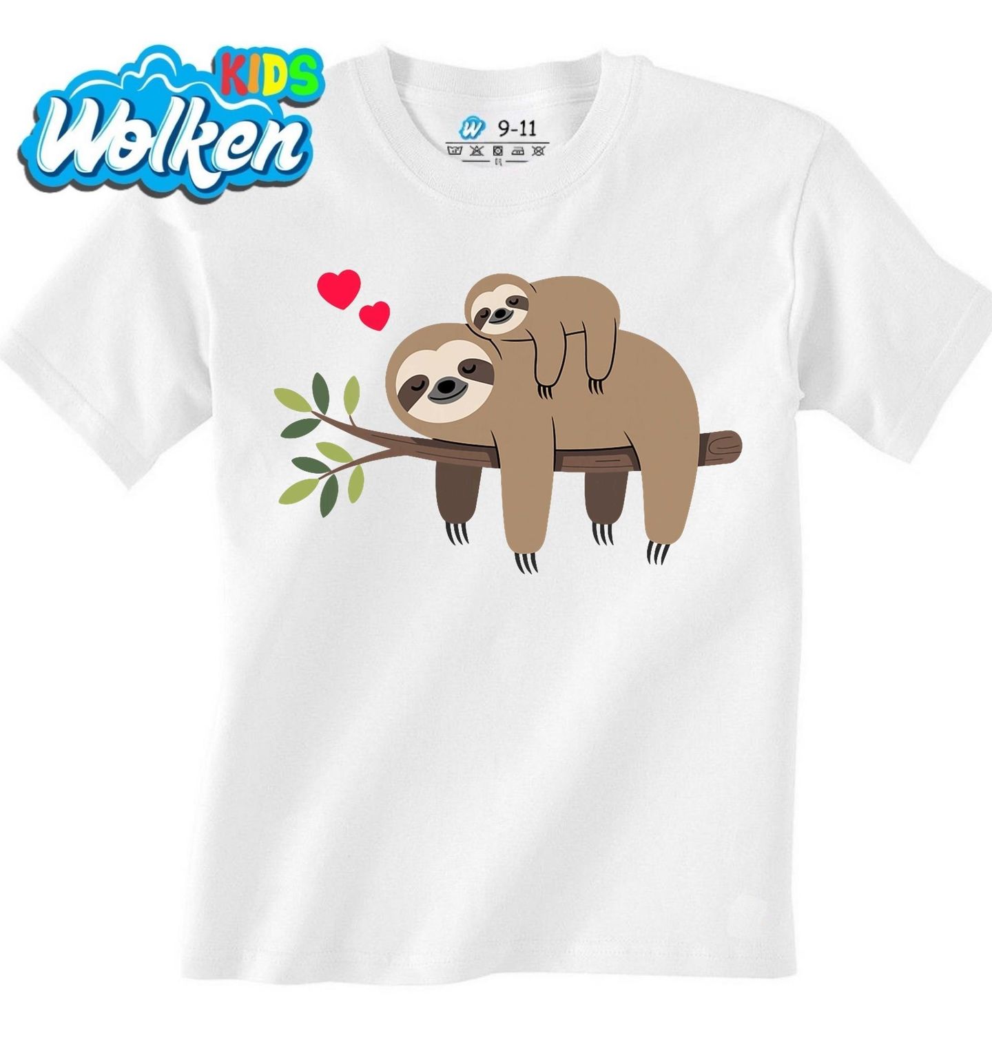 Dětské tričko Spící Lenochod s Mládětem.jpg