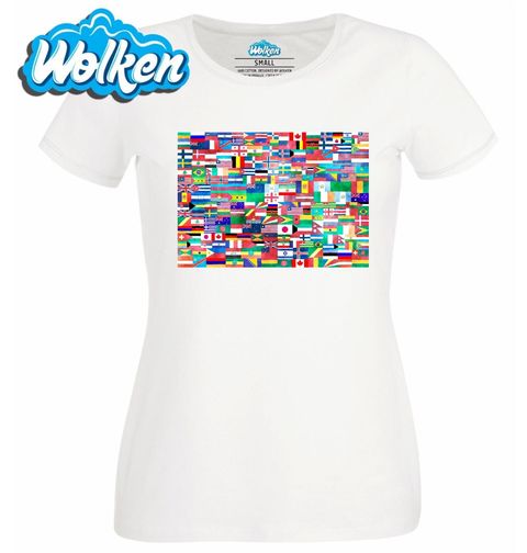 Obrázek produktu Dámské tričko Vlajky Států Světa Flags of Countries