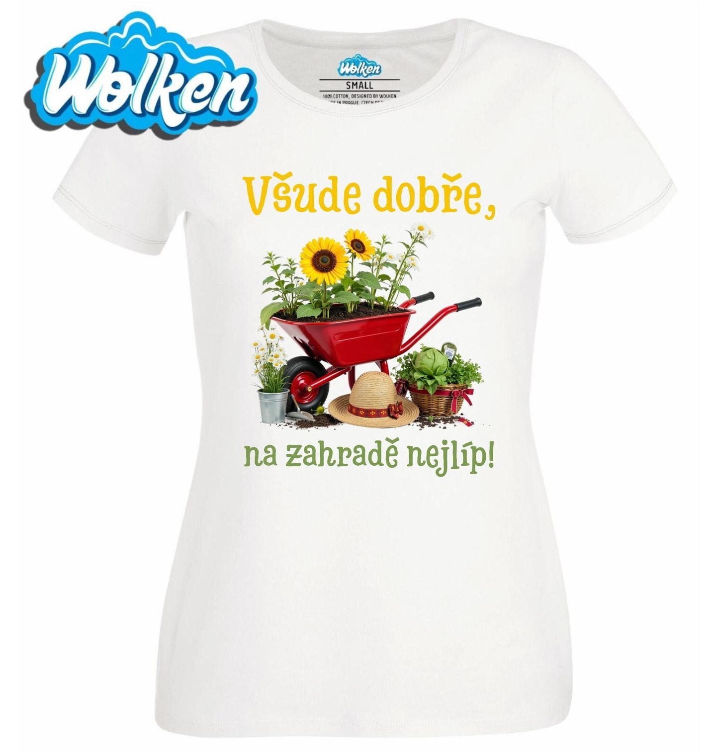 Dámské tričko  Všude dobře, na zahradě nejlíp!.jpg