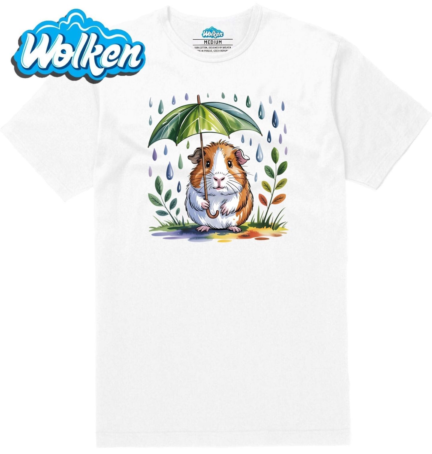 Pánské tričko  Morče hladkosrsté v Dešti.jpg