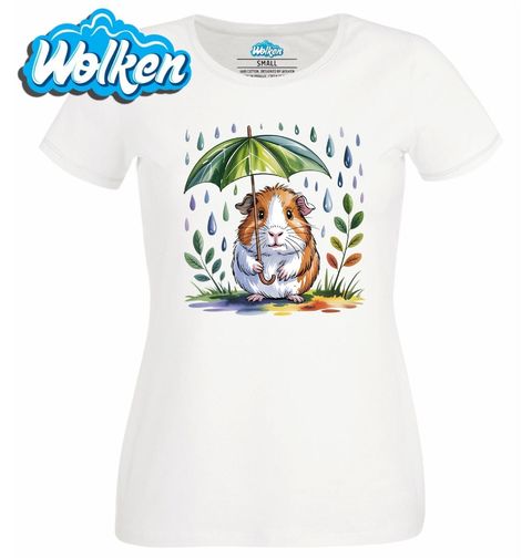 Obrázek produktu Dámské tričko Morče hladkosrsté v Dešti