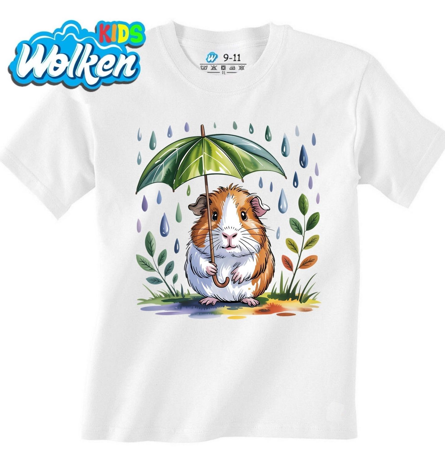 Dětské tričko Morče hladkosrsté v Dešti.jpg