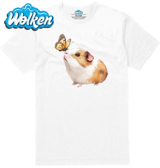 Pánské tričko  Morče hladkosrsté s Motýlem.jpg