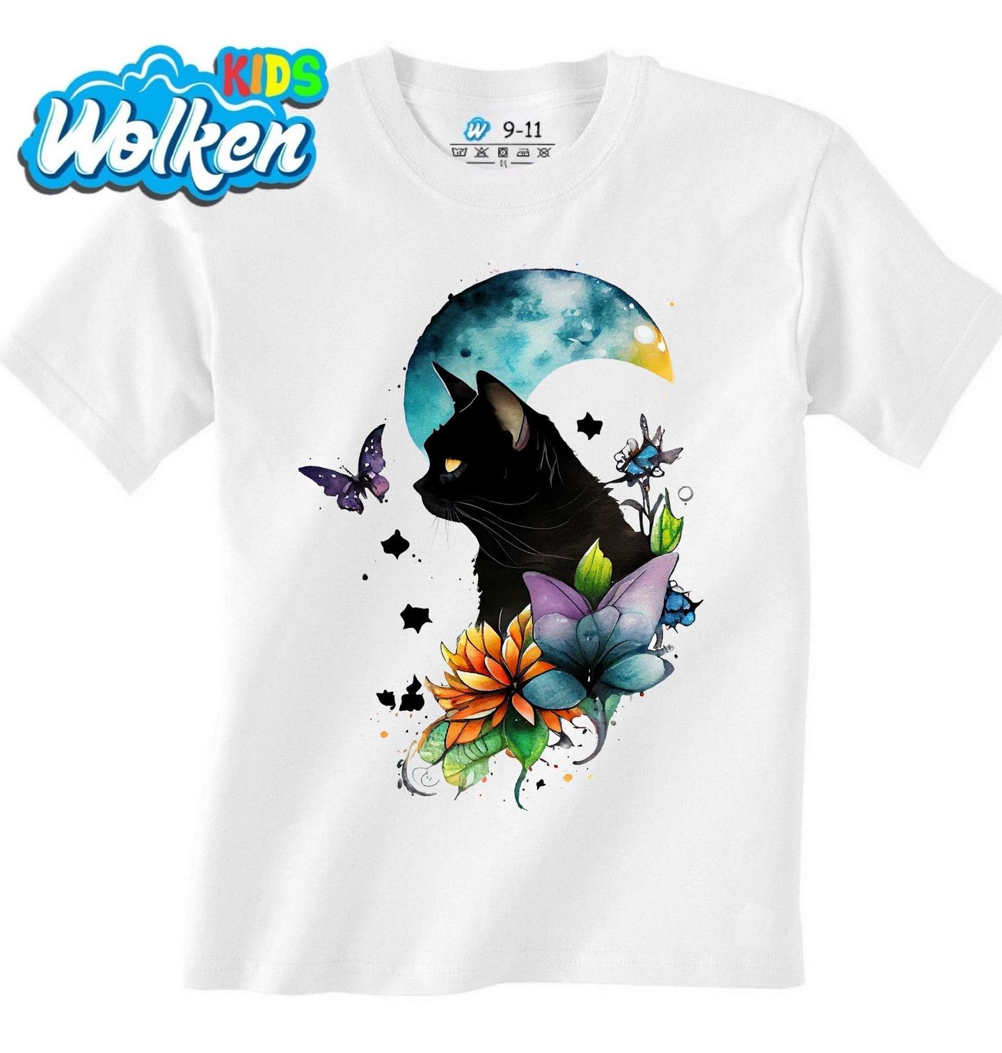 Dětské tričko Kočka a Motýl pod Modrým Měsícem.jpg