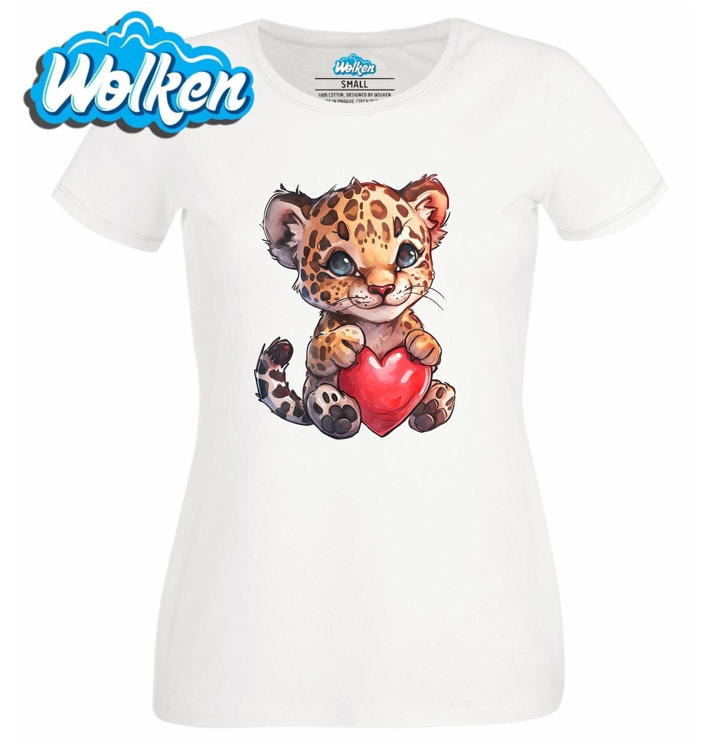 Dámské tričko  Mládě Geparda se Srdem.jpg