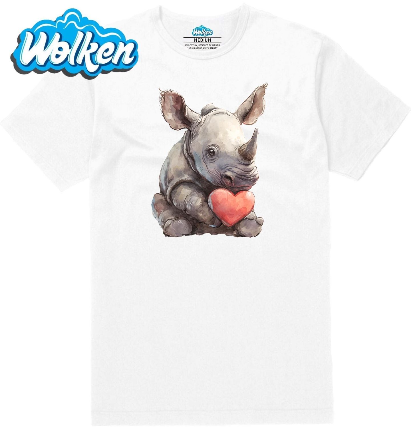 Pánské tričko  Mládě Nosorožce se Srdem.jpg