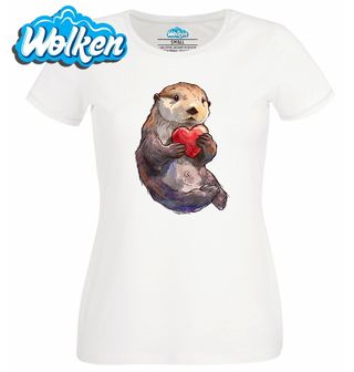 Dámské tričko  Mládě Vydry se Srdcem.jpg