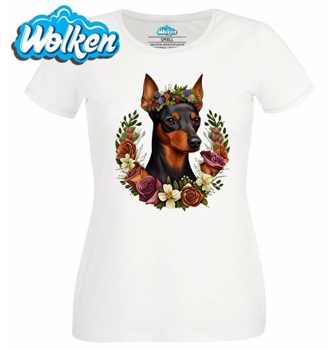 Obrázek produktu Dámské tričko Trpasličí pinč v Květinovém Věnci