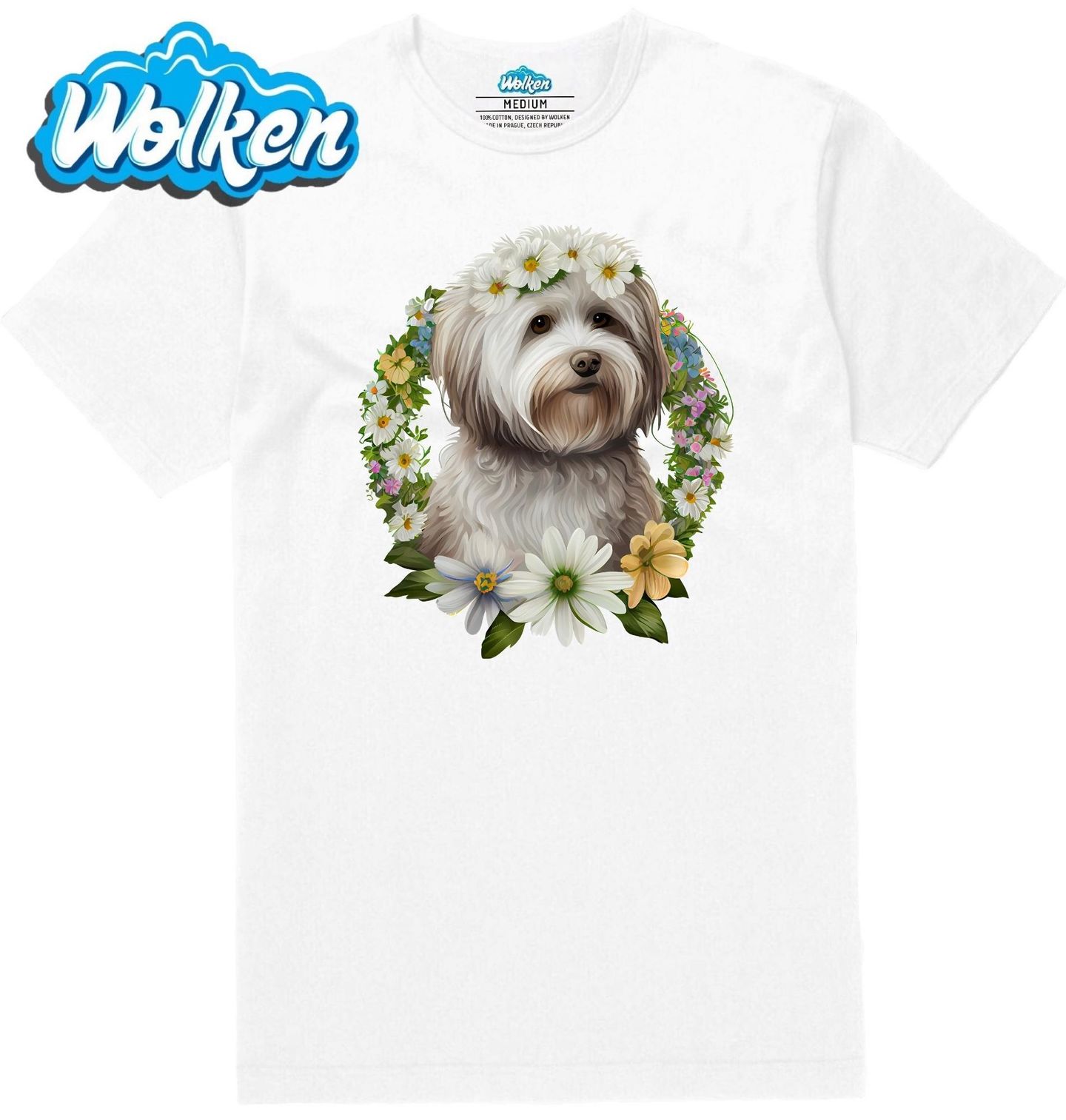 Pánské tričko  Havanský psík v Květinovém Věnci.jpg