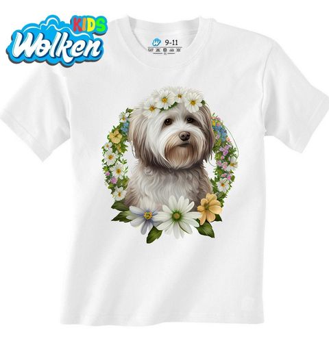 Obrázek produktu Dětské tričko Havanský psík v Květinovém Věnci