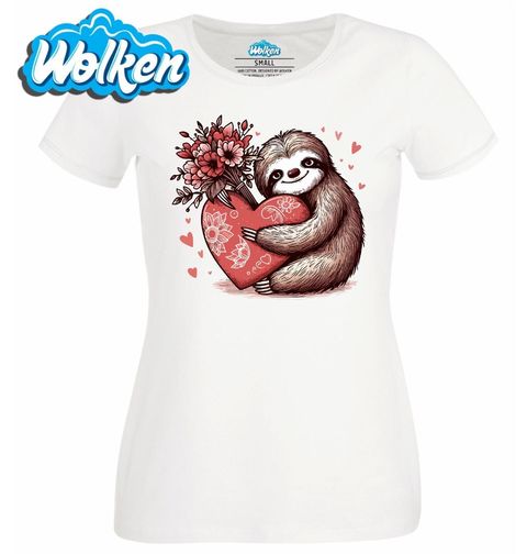 Obrázek produktu Dámské tričko Zamilovaný Lenochod se Srdcem