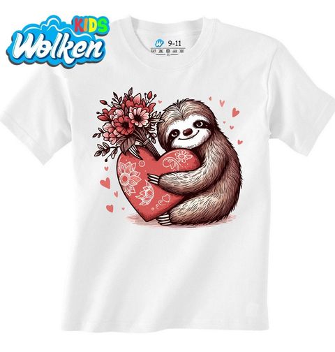 Obrázek produktu Dětské tričko Zamilovaný Lenochod se Srdcem