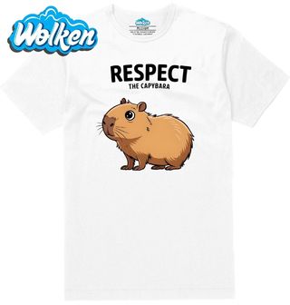 Pánské tričko  Respektuj Kapybaru Respect the Capybara.jpg