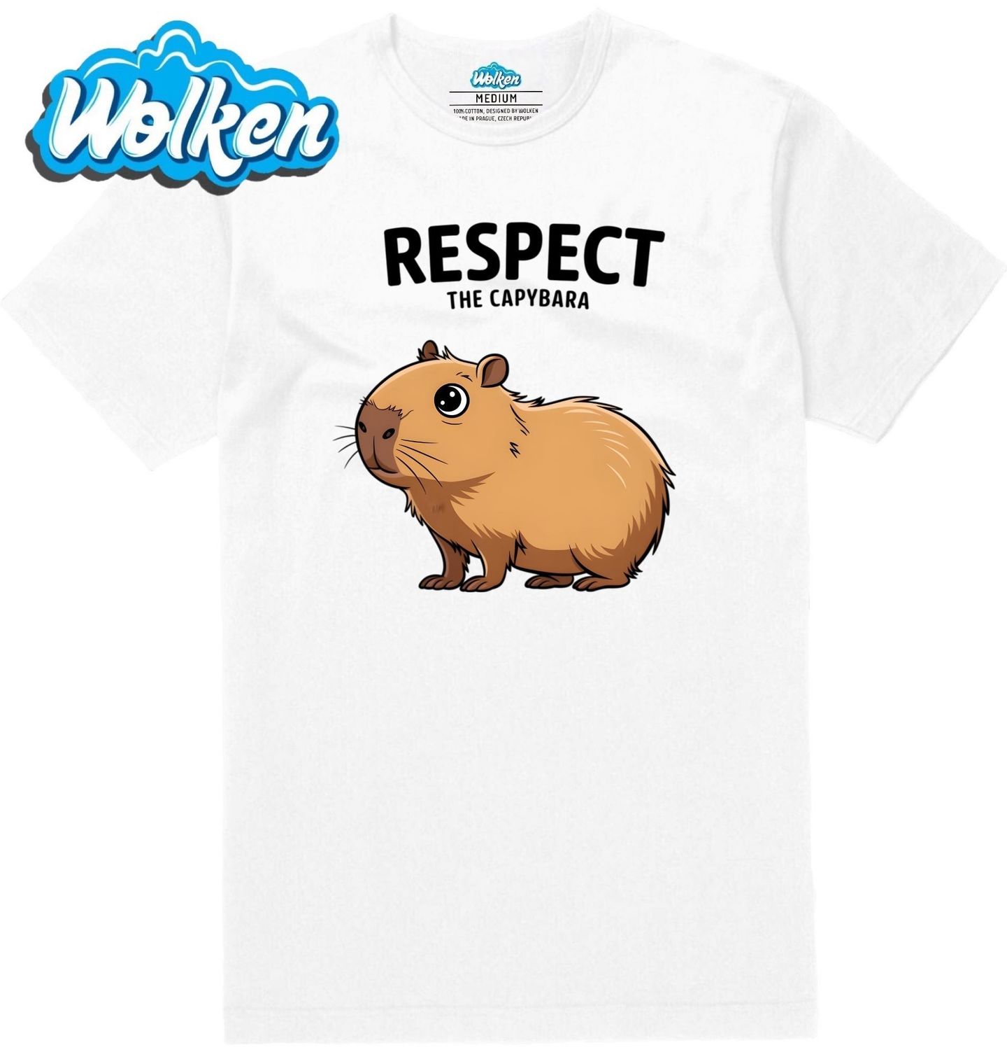 Pánské tričko  Respektuj Kapybaru Respect the Capybara.jpg