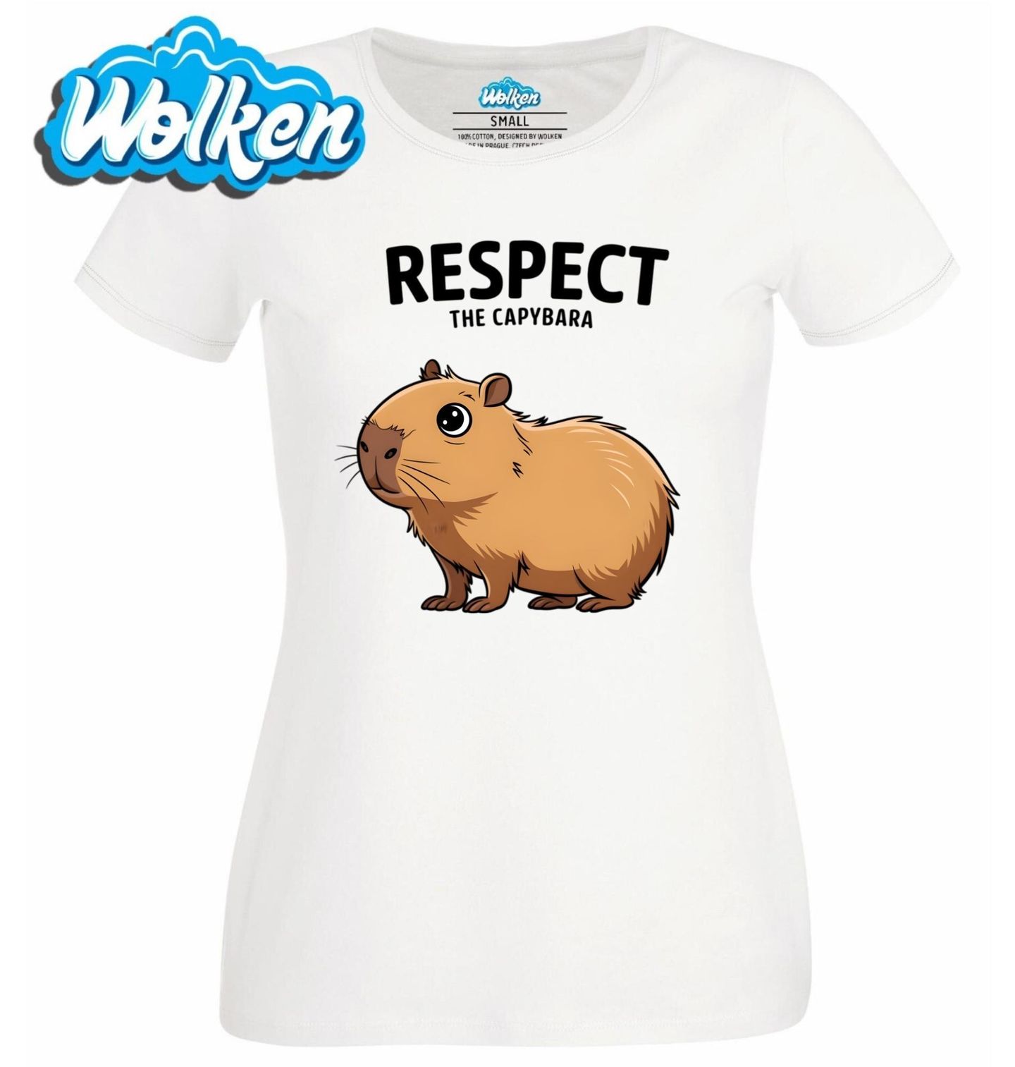 Dámské tričko  Respektuj Kapybaru Respect the Capybara.jpg