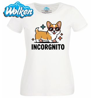 Dámské tričko  Corgi v Utajení Incorgnito.jpg