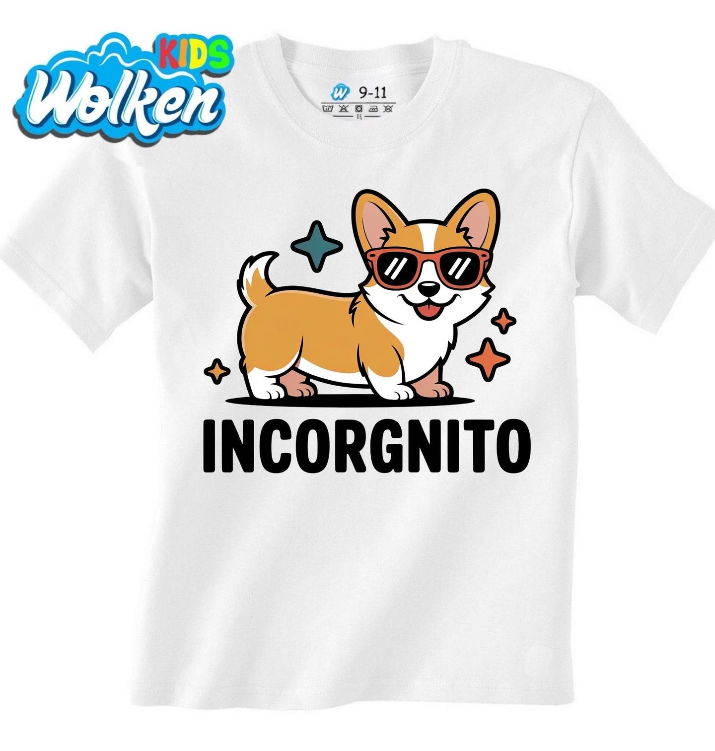 Dětské tričko Corgi v Utajení Incorgnito.jpg
