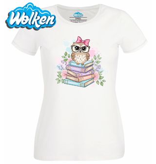 Dámské tričko  Moudrá Sova na Knihách.jpg