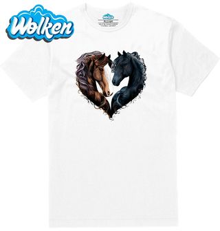 Pánské tričko  Černý a Hnědý Kůň Věčná láska.jpg