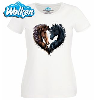 Dámské tričko  Černý a Hnědý Kůň Věčná láska.jpg