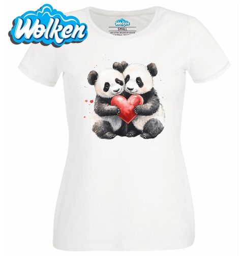 Obrázek produktu Dámské tričko Pandy se Srdcem