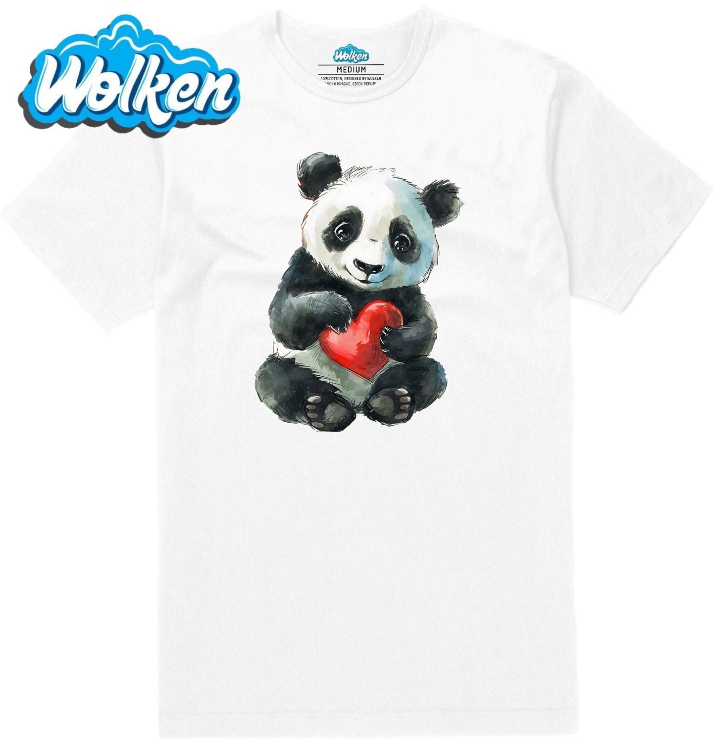 Pánské tričko  Mládě Pandy se Srdcem.jpg