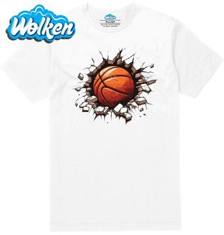 Pánské tričko  Basketbalový Míč ve Zdi.jpg
