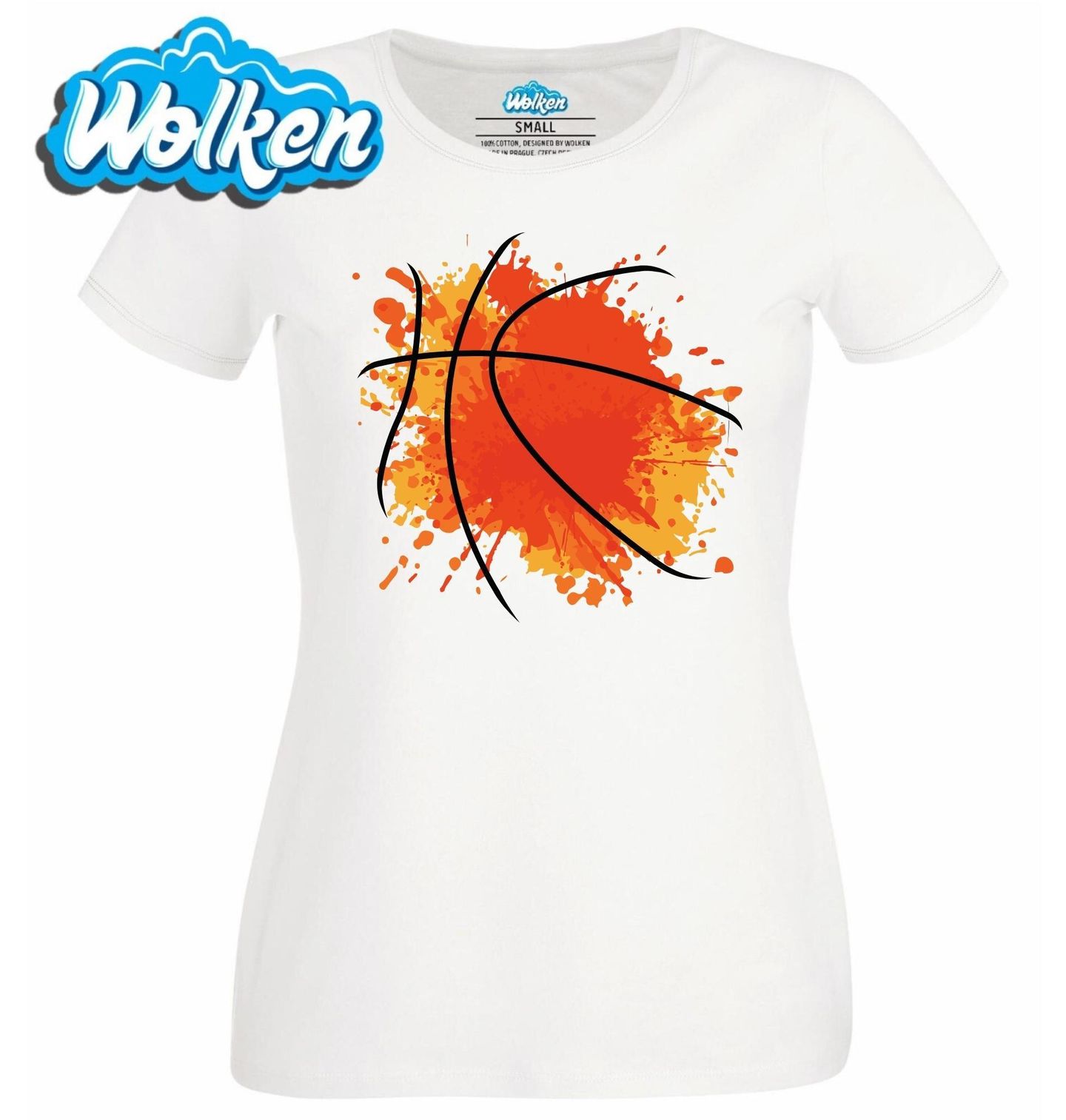 Dámské tričko  Abstraktní Basketbalový Míč.jpg