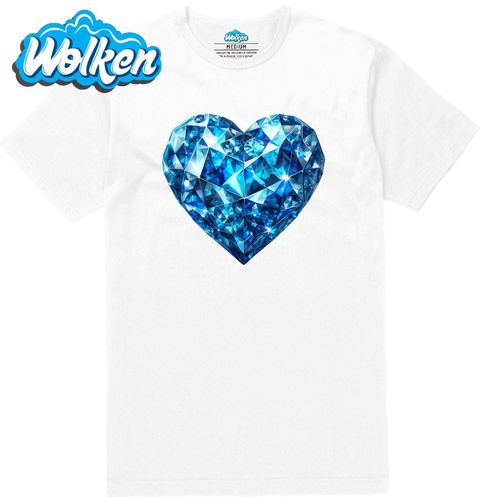 Obrázek produktu Pánské tričko Modré Diamantové Srdce