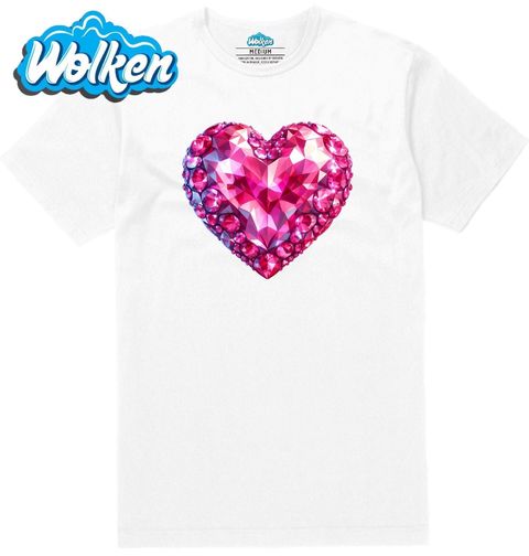 Obrázek produktu Pánské tričko Růžové Diamantové Srdce