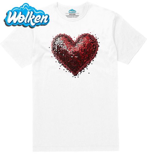 Obrázek produktu Pánské tričko Flitrový Polštář Srdce