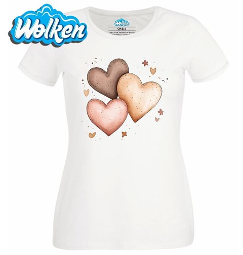 Obrázek produktu Dámské tričko Tři Srdce Lásky