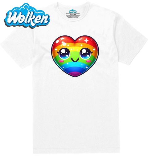 Obrázek produktu Pánské tričko Duhové Srdíčko