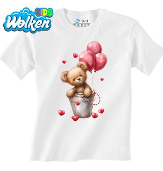 Dětské tričko Valentýnský Medvídek s Balónky.jpg