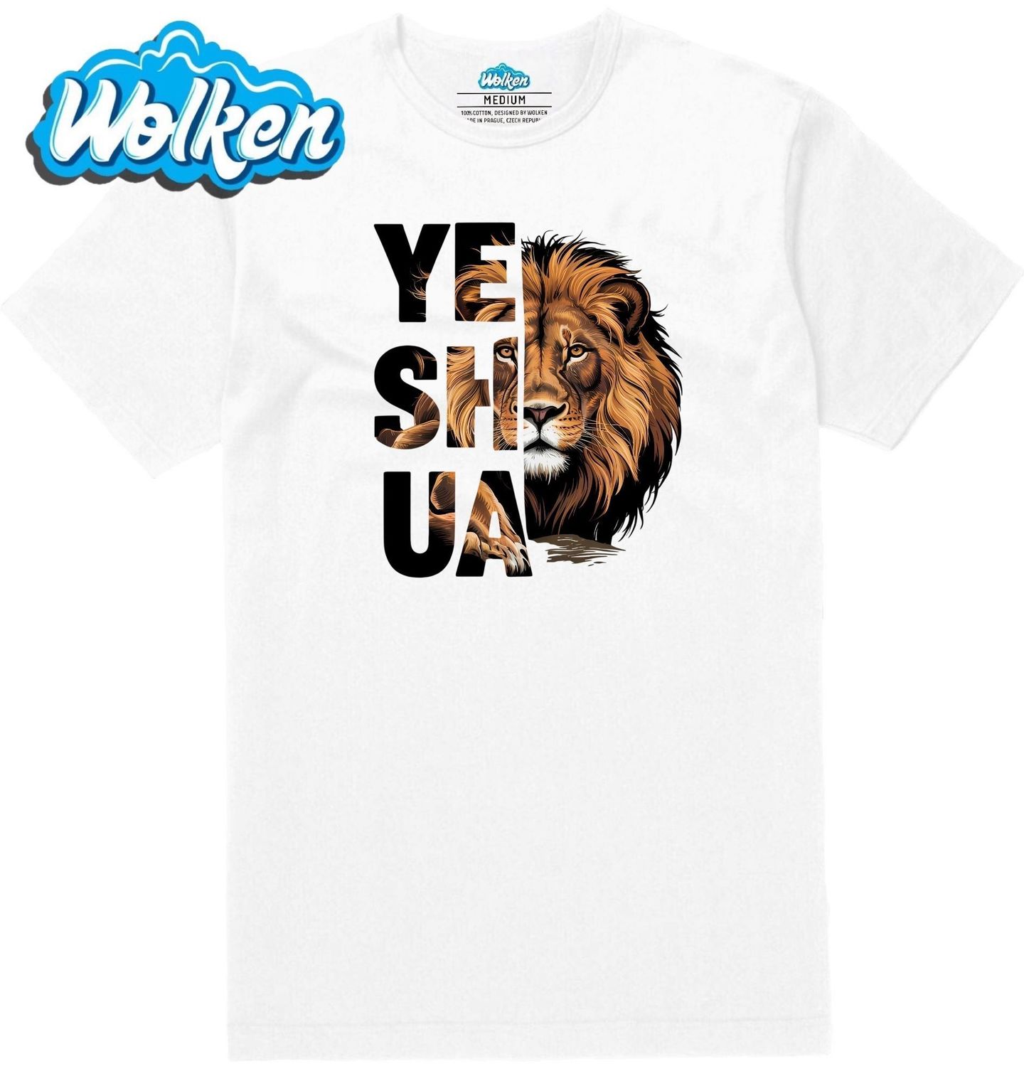 Pánské tričko  Lev z Kmene Juda Yeshua.jpg