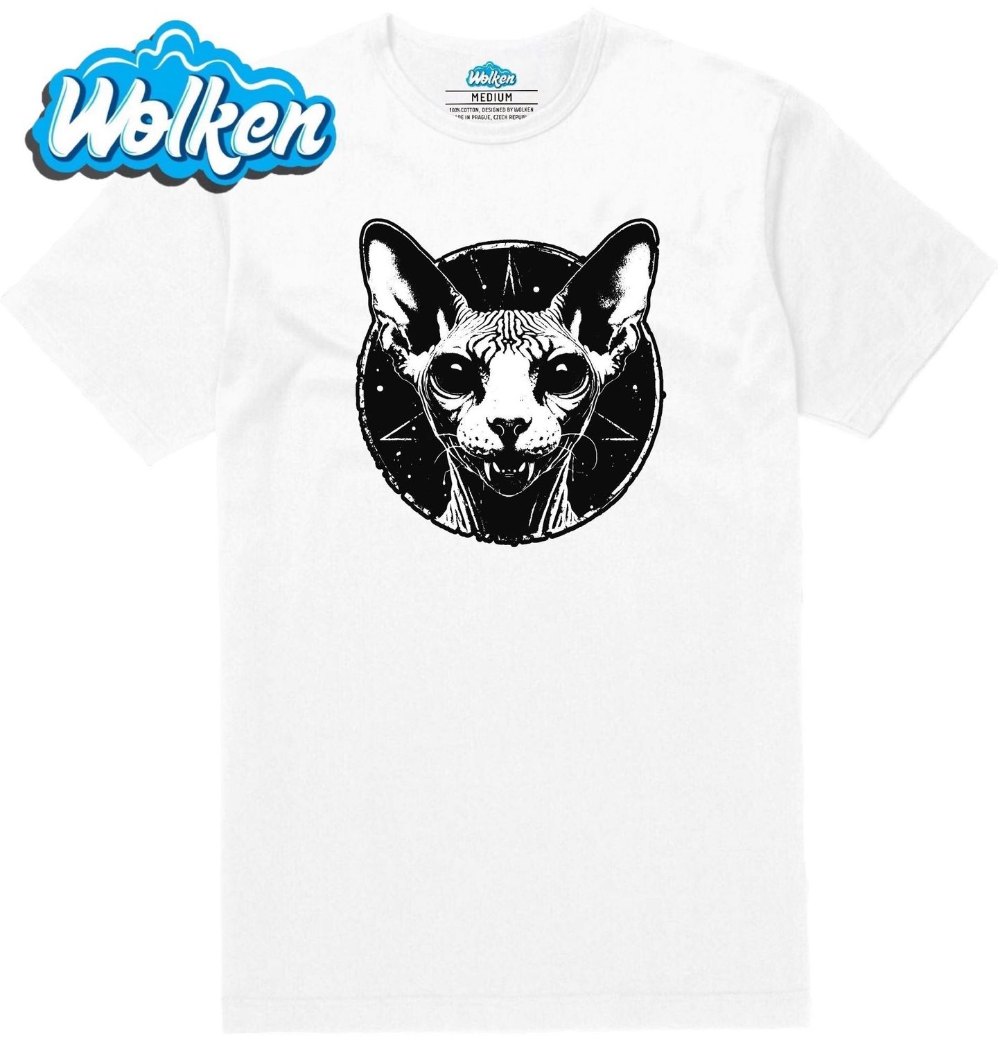 Pánské tričko  Metalová Kočka Sphynx.jpg