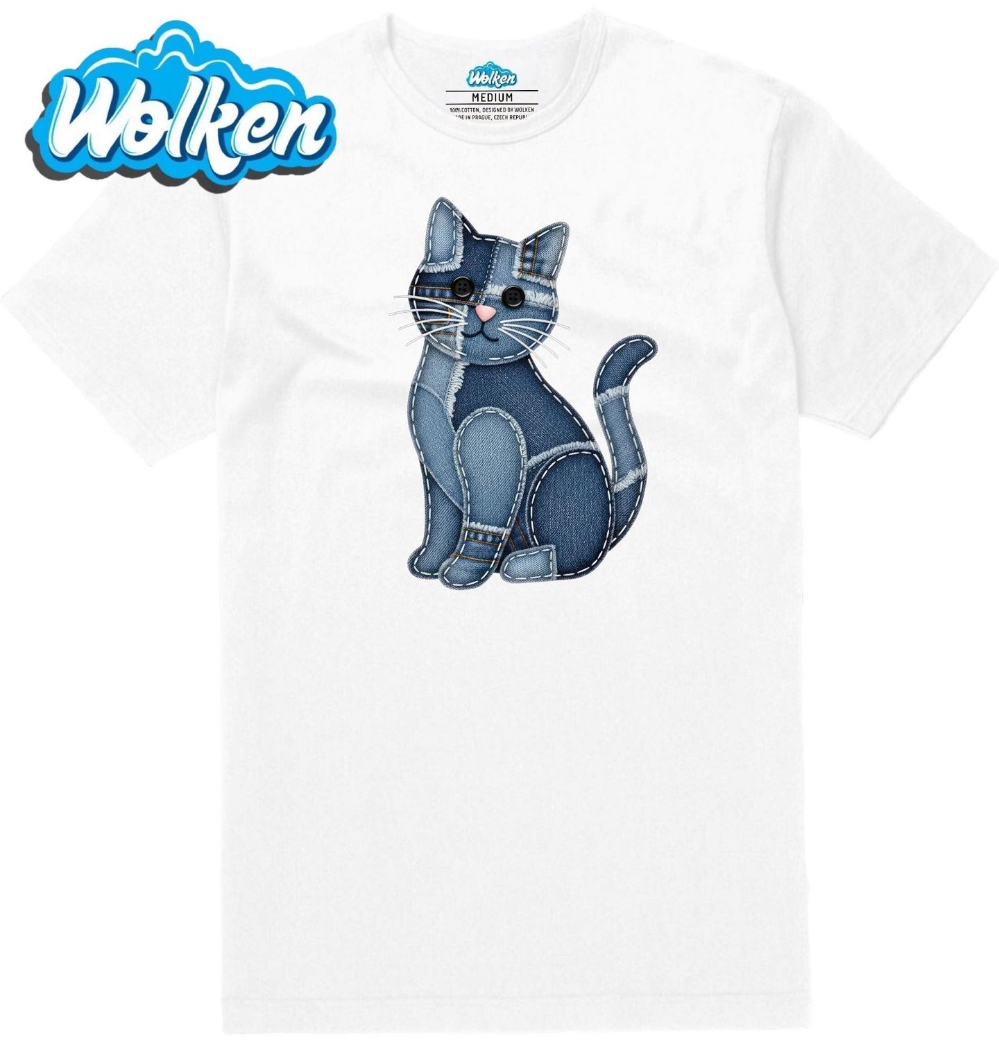Pánské tričko  Džínová Kočka.jpg
