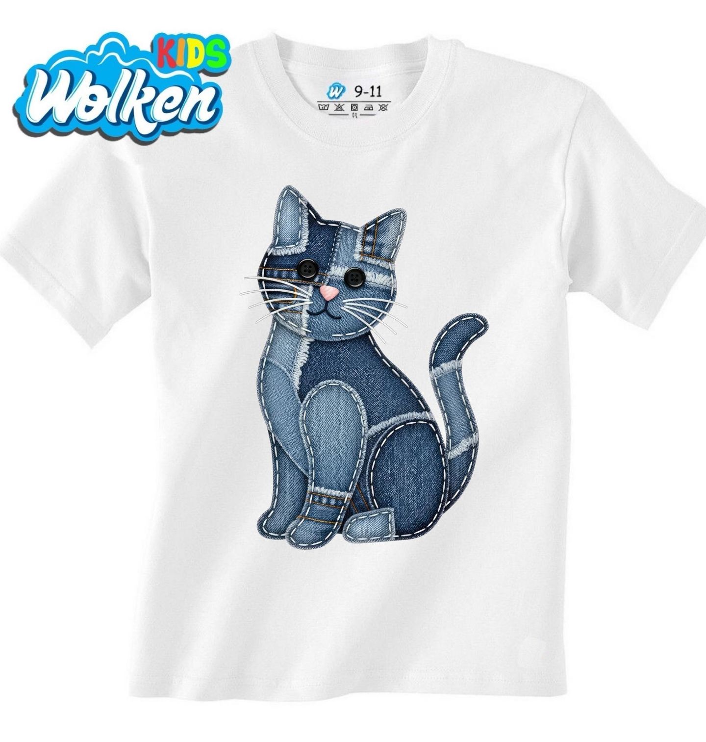 Dětské tričko Džínová Kočka.jpg