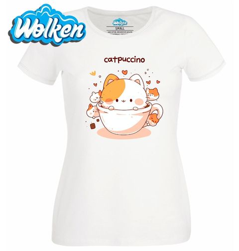 Obrázek produktu Dámské tričko Kočičí Cappuccino Catpuccino